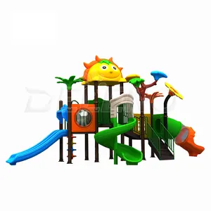 Jardín Escuela educativa Familia Patio trasero Niños Centro de juegos al aire libre Toboganes de plástico Parque infantil Equipo al aire libre para la venta