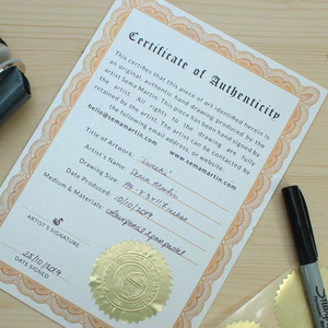 Tùy chỉnh in ấn A4 Watermark an ninh giấy đảm bảo giấy chứng nhận tính xác thực bảo hành đồ trang sức bằng tốt nghiệp giấy chứng nhận - Product Image 6