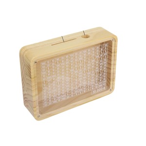 Caja de Ahorros de Madera Maciza Rectangular con Pantalla Acrílica para Contar Dinero, Almacenamiento de Monedas para Niños - Product Image 1