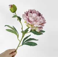 Fleurs artificielles en soie faites à la main, toucher naturel, tiges florales imperméables pour la décoration de mariage et de la maison