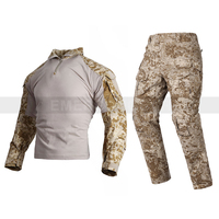 Emersongear Vêtements de camouflage désertique en gros, T-shirt tactique de combat, pantalon, uniforme, ensemble