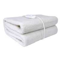 Pièces détachées pour couverture chauffante électrique à double zone de contrôle lavable en machine, protection contre les surintensités, minuterie 12 heures, 160x140cm, familiale