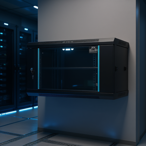 Gabinete de servidor de red Vevor 6U para montaje en pared, 15.5 pulgadas de profundidad, puerta de vidrio con cerradura para IT - Product Image 2