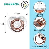 Subbank Nouveaux produits pour bébés les plus vendus, sucettes personnalisées avec logo, thermoformage, motif classique, thème amour, souvenirs de mariage