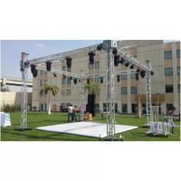 Estructura de exhibición de iluminación, armazón de espiga de aleación de aluminio para eventos, bodas, actuación de DJ