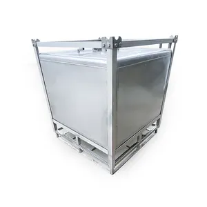New 304 stainless steel square oil tank 1000 liters solvent chemical explosion-proof barrel