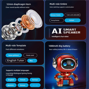 Jouets robots IA amusants et éducatifs, jouet IA d'apprentissage, prend en charge 66 langues avec histoires, musique, robots intelligents qui parlent et jouent, pour un cadeau d'anniversaire - Product Image 5