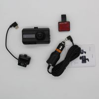 Caméra embarquée avec vision nocturne HD 1080P, objectif rotatif à 360 degrés, enregistrement double, caméra avant et arrière, design discret