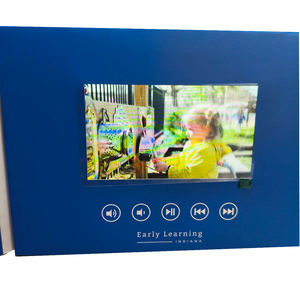 Brochure vidéo personnalisée avec écran LCD HD, carte de vœux éducative, livre vidéo numérique, promotion commerciale, éducation - Product Image 3