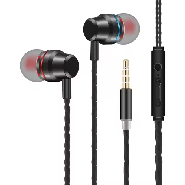 USB C Type-A Earphones In-Ear Stereo Headphones with Microphone and Volume Control Wired Earbuds for Music Listening