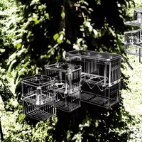 USMILEPET Boîte d'élevage pour aquarium, bassin d'isolation pour alevins, pour Guppy et Betta, en acrylique transparent, suspendu, avec oxygénation, pour reproduction et écloserie