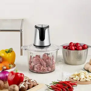 automatic Kitchen Plastic mini Cooking 2L 3L, mixer good supplier electric chopper meat grinder/