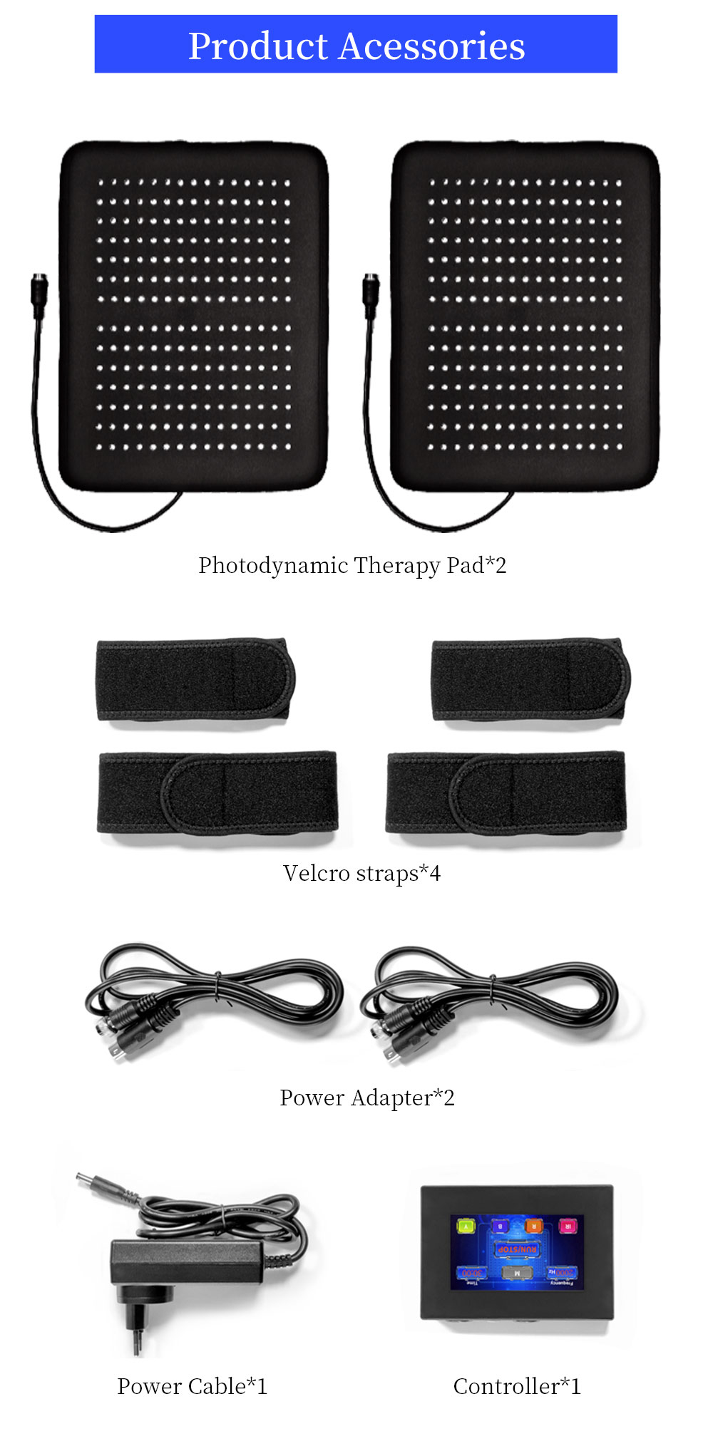 Professional multi wavelengths led near infrared light therapy device pdt treatment infrared pad