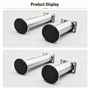 Pieds de nivellement pour lave-linge, niveleurs de meubles réglables avec patins en caoutchouc, pieds anti-vibration pour lave-linge, sèche-linge, réfrigérateur - Product Image 4
