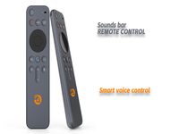Télécommande vocale BLE à code fixe en plastique personnalisée avec portée de 10 m pour barre de son et audio de bureau