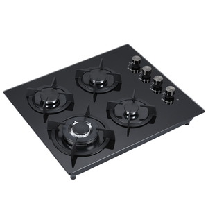 Table <span class=keywords><strong>de</strong></span> Cuisson <span class=keywords><strong>à</strong></span> <span class=keywords><strong>Gaz</strong></span> Encastrable 4 Feux en Verre Trempé pour Cuisine, GPL/<span class=keywords><strong>Gaz</strong></span> Naturel - Product Image 2