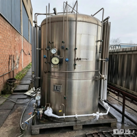 Réservoir de stockage cryogénique d'oxygène/azote/argon mini en acier au carbone et acier inoxydable d'occasion, capacité 3m³, garantie 1 an
