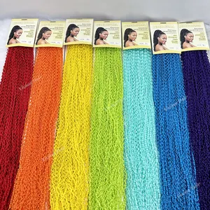 Vivian Colorful 24inch Zizi Box Braid 100gram Micro Knot Zizi Braids Senegalese Twist Hair Extension pour la vente en gros - Product Image 1