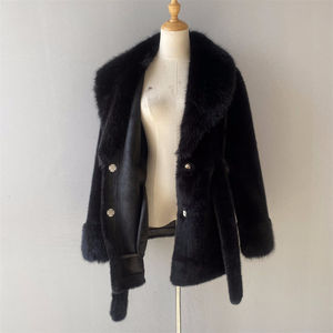 <span class=keywords><strong>Cappotto</strong></span> <span class=keywords><strong>Lungo</strong></span> <span class=keywords><strong>in</strong></span> Ecopelliccia per Donna, Vendita all'Ingrosso, Personalizzabile, Spesso, Manica Lunga, Inverno 2025 - Product Image 4