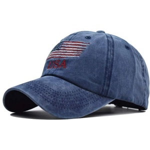 Gorra de Béisbol Unisex Estilo Trucker con Bandera Americana, Lavada y Desgastada, Ajustable, Impermeable, de Algodón - Product Image 3