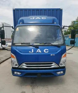 중고 트럭 JAC 미니 3.5 톤 밴화물 트럭, 작은 상자 배달 트럭 3/4/5/10 toneladas camianes 보증금 배송