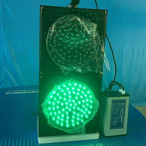 300mm Intersection Smart Vert Jaune Rouge Plein Écran PC Chemin De Fer Passerelle Solaire Led Piéton Signal De Trafic Flash Lumières - Product Image 3