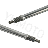 Pièces de VTT Quad essieu de roue arrière arbre en acier Achse Radachse pour Yamaha Banshee 350 1987-2006 38W-25381-01-00