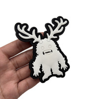 Parche 3D de PVC con Diseño de Astas de Bosque, Listo para Enviar, Ideal para Mochilas y Gorras