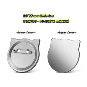 Nouvel ensemble de machine à badges aimantés pour réfrigérateur en forme de chaton (58*55mm) avec découpeuse et 100 fournitures, personnalisable, vente en gros - Product Image 6