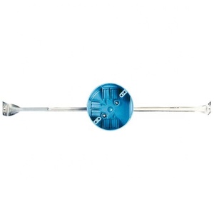 W620K 4" Round Ceiling Fixture Box Large Bar Hanger 1 Gang Non-Metallic Polycarbonate New Work Electrical PVC Switch outlet box