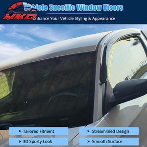 Viseras Acrílicas para Ventanas de Ford Mustang 10-14 Coupé, Protección Solar y Contra la Lluvia, Deflectores para Ventanas Laterales de Puerta de Coche - Product Image 3