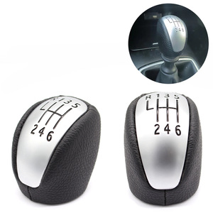 Renault Laguna 3 Mk3 Gear <b>Shift</b> <b>Knob</b> Leather 6 Speed Ergonomic Car Accessory - Product Image 5
