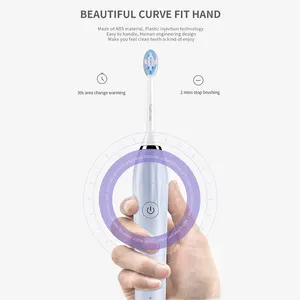 SINBOL Custom Inductive Charge Travel Electric Toothbrush Ipx7 Automatic Sonic Toothbrush With Medium Bristle Head For Adults