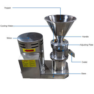 Broyeur de pâte de gingembre, d'ail et d'oignon de qualité alimentaire commerciale, moulin à pâte de beurre de cacahuète, moulin colloïdal - Product Image 3