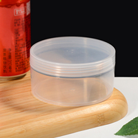 Pot de rangement rond transparent de 300 ml pour slime avec couvercle à vis hermétique, récipient en plastique anti-fuite pour pâte à modeler DIY et pot d'artisanat