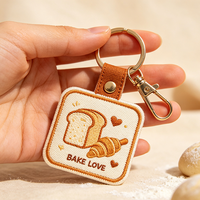 Gantungan Kunci Anime Bordir Custom Carabiner Baja Tahan Karat untuk Koleksi Hadiah Langsung dari Pabrik Gantungan Kunci Bordir