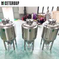 Fermenteur conique en acier inoxydable SUS304 de 400 L avec unité de refroidissement par glycol pour microbrasserie, équipement de brassage de bière artisanale