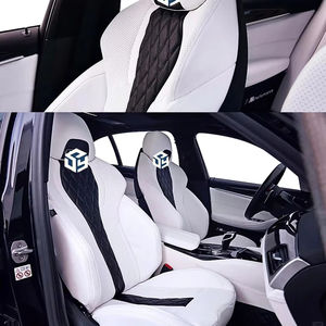 Para BMW M3 Fundas de asientos delanteros M5 Asientos delanteros y traseros Cuero y material de fibra de carbono Tipo de piezas de asiento - Product Image 1