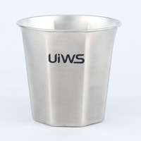 Source transfrontalière 304 seau à glace en acier inoxydable petit stockage à froid en métal moderne pour Champagne bière-pour les fêtes