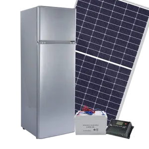 Лидер продаж, популярный домашний холодильник на 268 литров, автономный холодильник на солнечной батарее на 12 В постоянного тока