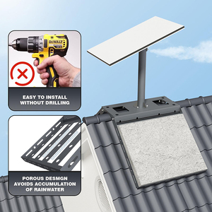 JH-Mech palo di montaggio Antenna durevole <span class=keywords><strong>e</strong></span> resistente alle intemperie metallo parabola palo montaggio per tetto piano - Product Image 3