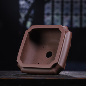 Vaso per Bonsai di Lusso Artigianale <span class=keywords><strong>in</strong></span> Argilla Yixing Viola, Grande Capacità, <span class=keywords><strong>con</strong></span> Foro di Drenaggio per Esposizione su Tavolo o <span class=keywords><strong>Pavimento</strong></span>, Classico - Product Image 4