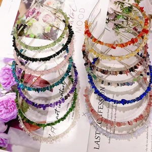 Serre-tête de mariée tendance fait main avec cristaux naturels colorés et pierres, bijou pour femme - Product Image 2