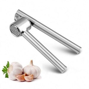 Prensa de Ajo Manual Multifuncional de Aleación de Zinc y Acero Inoxidable, Utensilio de Cocina para Triturar y Picar Verduras - Product Image 1