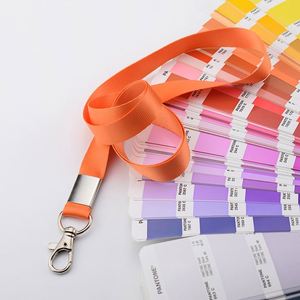 Black <b>Lanyard</b> and Id Badge Holder 1.5*43cm Custom Logo <b>Polyester</b> <b>Lanyard</b> - Product Image 2