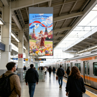 Affichage publicitaire à double écran suspendu pour fenêtre, affiche numérique double face pour l'immobilier, les magasins de détail, les métros et les aéroports