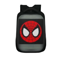 Mochila inteligente LED impermeable, personalizada, a la moda, con pantalla Digital de píxeles personalizable