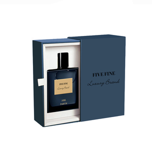 Boîte-cadeau de luxe en carton carré à tiroir coulissant avec gaufrage et feuille d'or Boîtes de parfum cosmétiques coulissantes avec logo personnalisé - Product Image 1