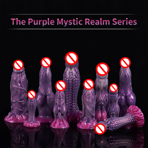 Dildo de fantasía para adultos con forma de animal y características de sujeción - Juguete sexual de silicona suave con forma de pene de dragón/perro/caballo para estimulación LGBT - Product Image 2