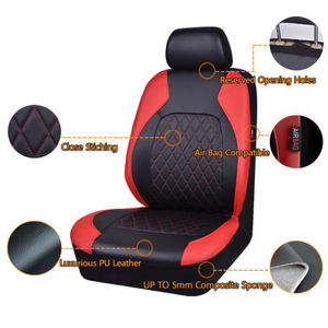 Accesorios Interiores para Automóviles, Fundas de Asiento de Cuero de Lujo Universales para Mercedes Benz, <span class=keywords><strong>BMW</strong></span>, Audi, Tesla, Toyota, Honda, Kia - Product Image 6